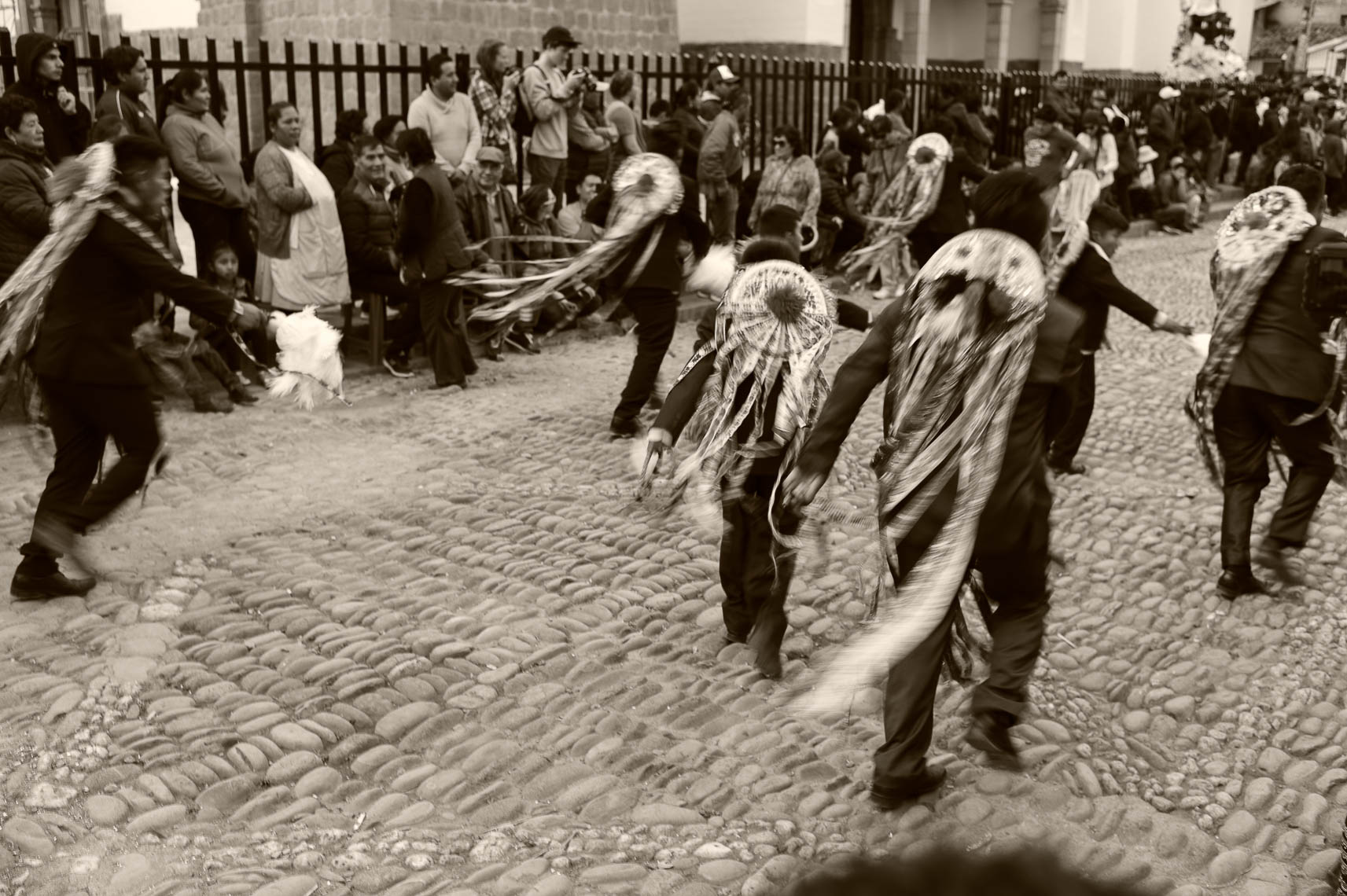 Dancers in Pisac Plaza