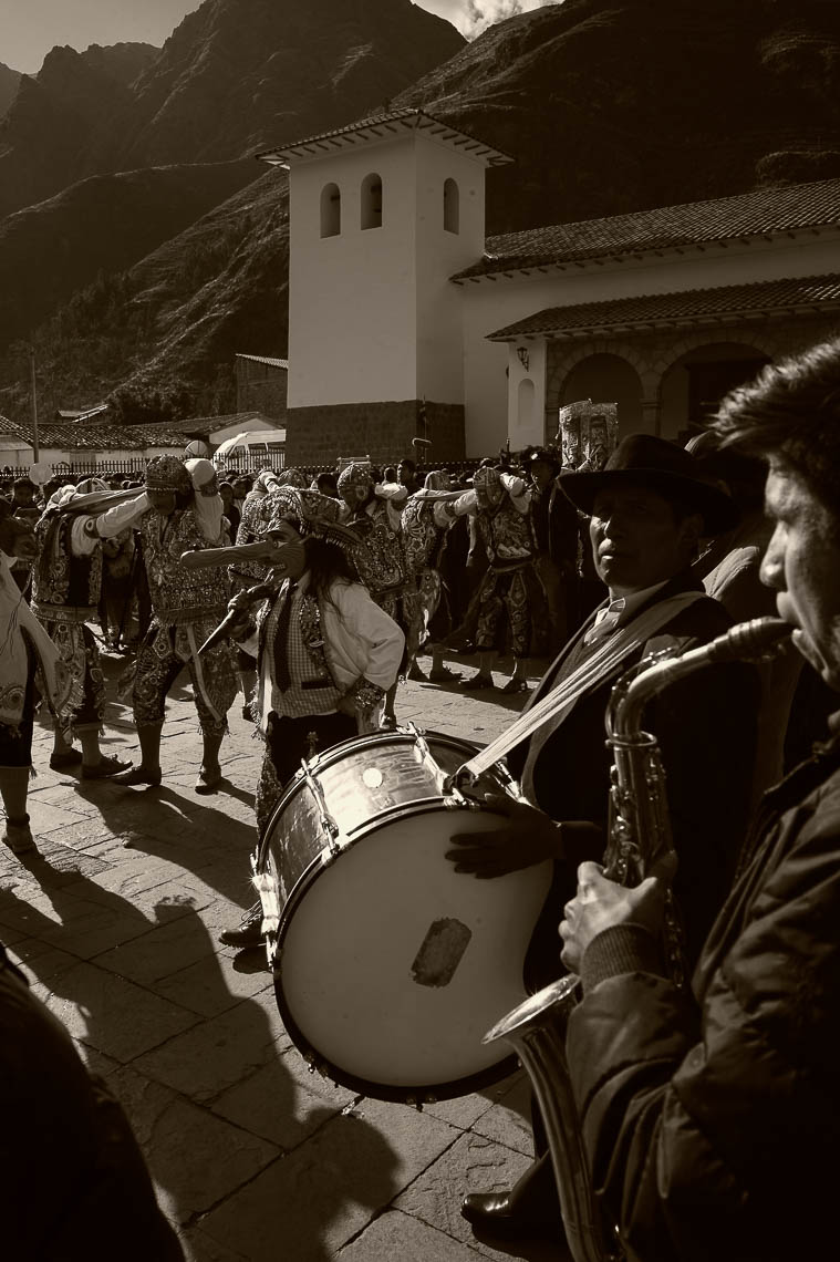 Band and Dancers in Pisac Virgen Del Carmen